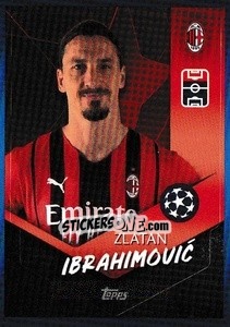 Sticker Zlatan Ibrahimovic - UEFA Champions League 2021-2022 n. 210 - Topps