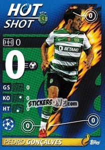 Sticker Pedro Gonzalves / Hot Shot - UEFA Champions League 2021-2022 - Topps