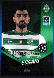 Sticker Ricardo Esgaio - UEFA Champions League 2021-2022 - Topps