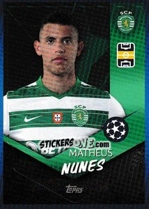 Sticker Matheus Nunes - UEFA Champions League 2021-2022 - Topps