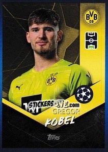 Sticker Gregor Kobel - UEFA Champions League 2021-2022 - Topps