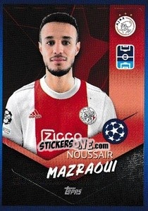 Sticker Noussair Mazraoui - UEFA Champions League 2021-2022 - Topps