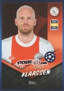 Sticker Davy Klaassen - UEFA Champions League 2021-2022 - Topps