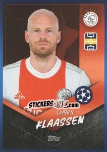 Sticker Davy Klaassen - UEFA Champions League 2021-2022 n. 258 - Topps