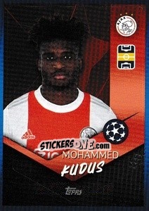 Sticker Mohammed Kudus - UEFA Champions League 2021-2022 - Topps