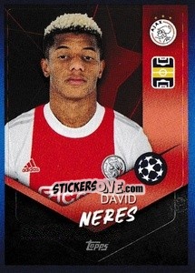 Sticker David Neres - UEFA Champions League 2021-2022 n. 260 - Topps