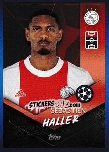 Sticker Sébastien Haller - UEFA Champions League 2021-2022 - Topps