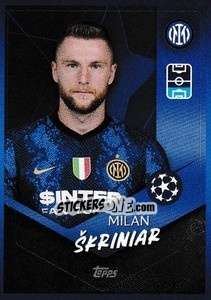 Sticker Milan Škriniar - UEFA Champions League 2021-2022 n. 287 - Topps