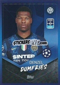 Sticker Denzel Dumfries - UEFA Champions League 2021-2022 n. 291 - Topps