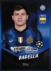 Sticker Nicolò Barella - UEFA Champions League 2021-2022 n. 295 - Topps