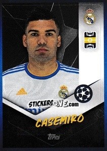 Sticker Casemiro - UEFA Champions League 2021-2022 n. 310 - Topps