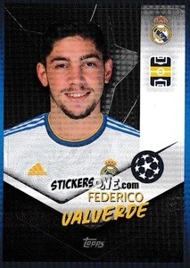 Sticker Federico Valverde - UEFA Champions League 2021-2022 - Topps