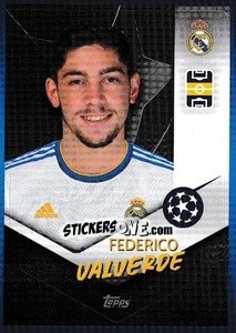 Sticker Federico Valverde - UEFA Champions League 2021-2022 n. 311 - Topps