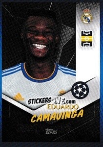 Sticker Eduardo Camavinga - UEFA Champions League 2021-2022 n. 315 - Topps