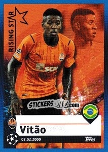 Sticker Vitao - Rising Star - UEFA Champions League 2021-2022 n. 326 - Topps