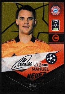 Sticker Manuel Neuer - Captain - UEFA Champions League 2021-2022 n. 358 - Topps