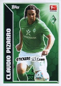 Figurina Claudio Pizarro - Star Spieler - German Football Bundesliga 2011-2012 - Topps