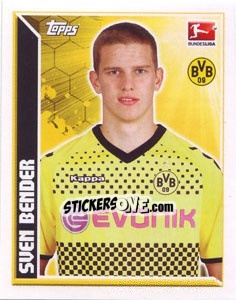 Sticker Sven Bender - German Football Bundesliga 2011-2012 - Topps
