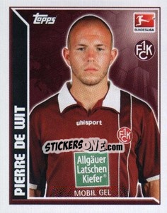 Sticker Pierre de Wit - German Football Bundesliga 2011-2012 - Topps