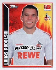 Sticker Lukas Podolski - German Football Bundesliga 2011-2012 n. 227 - Topps