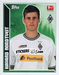 Sticker Havard Nordtveit - German Football Bundesliga 2011-2012 - Topps