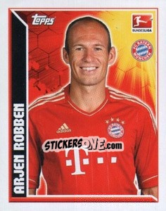 Sticker Arjen Robben - German Football Bundesliga 2011-2012 n. 305 - Topps