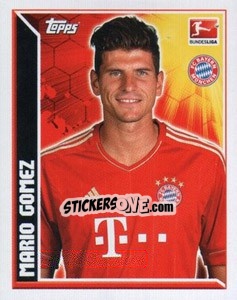 Sticker Mario Gomez - German Football Bundesliga 2011-2012 n. 313 - Topps