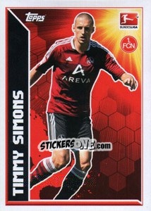 Sticker Timmy Simons - Star Spieler - German Football Bundesliga 2011-2012 - Topps