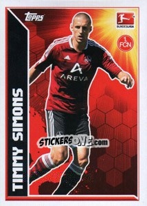 Cromo Timmy Simons - Star Spieler - German Football Bundesliga 2011-2012 - Topps