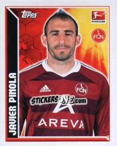 Sticker Javier Pinola - German Football Bundesliga 2011-2012 - Topps