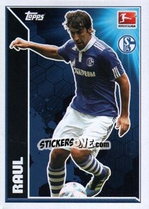 Sticker Raul González - Star Spieler - German Football Bundesliga 2011-2012 - Topps