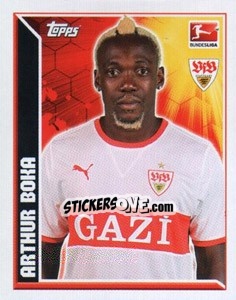 Sticker Arthur Boka - German Football Bundesliga 2011-2012 n. 363 - Topps