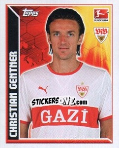 Cromo Christian Gentner - German Football Bundesliga 2011-2012 - Topps