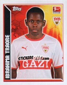 Sticker Ibrahima Traore - German Football Bundesliga 2011-2012 - Topps
