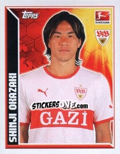 Sticker Shinji Okazaki - German Football Bundesliga 2011-2012 n. 375 - Topps