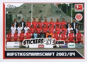 Sticker Aufstiegsmannschaft 2003/04