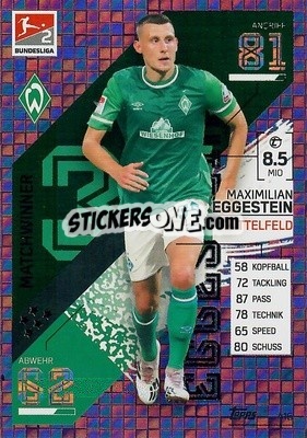 Figurina Maximilian Eggestein - German Fussball Bundesliga 2021-2022. Match Attax - Topps