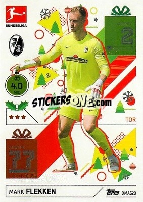 Sticker Mark Flekken - German Fussball Bundesliga 2021-2022. Match Attax - Topps