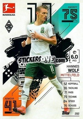 Figurina Hannes Wolf - German Fussball Bundesliga 2021-2022. Match Attax - Topps