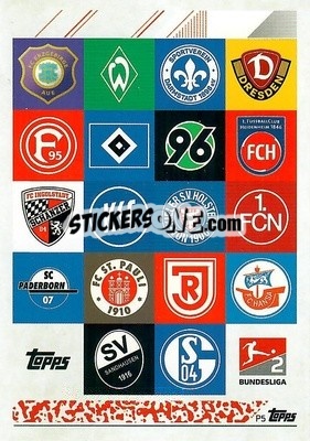 Sticker 2.Bundesliga Clubs - German Fussball Bundesliga 2021-2022. Match Attax - Topps