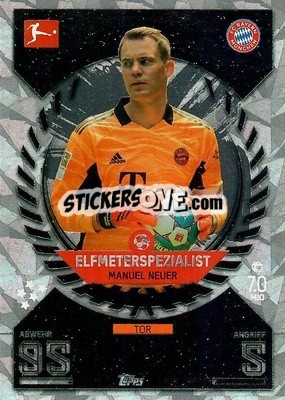 Sticker Manuel Neuer - German Fussball Bundesliga 2021-2022. Match Attax - Topps