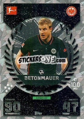 Sticker Martin Hinteregger - German Fussball Bundesliga 2021-2022. Match Attax - Topps