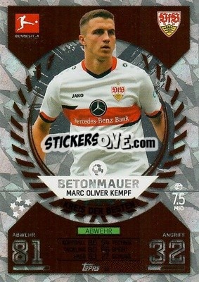 Sticker Marc-Oliver Kempf - German Fussball Bundesliga 2021-2022. Match Attax - Topps