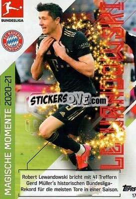 Sticker Robert Lewandowski - German Fussball Bundesliga 2021-2022. Match Attax - Topps