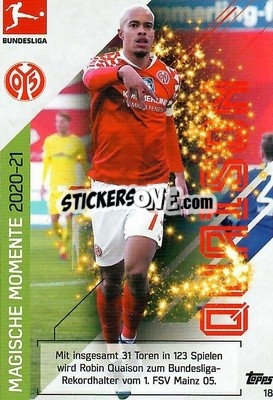 Figurina Robin Quaison - German Fussball Bundesliga 2021-2022. Match Attax - Topps