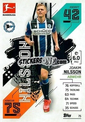 Sticker Joakim Nilsson - German Fussball Bundesliga 2021-2022. Match Attax - Topps