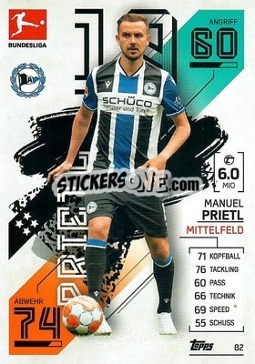 Sticker Manuel Prietl - German Fussball Bundesliga 2021-2022. Match Attax - Topps