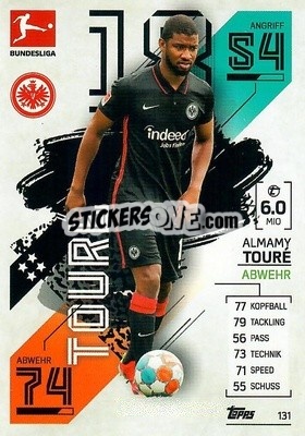 Cromo Almamy Tourè - German Fussball Bundesliga 2021-2022. Match Attax - Topps