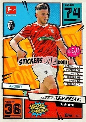 Sticker Ermedin Demirovic - German Fussball Bundesliga 2021-2022. Match Attax - Topps