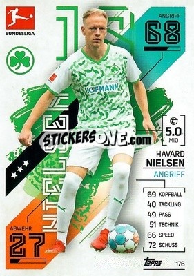 Cromo Håvard Nielsen - German Fussball Bundesliga 2021-2022. Match Attax - Topps